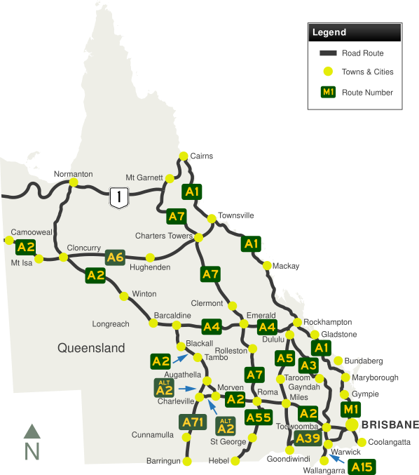 Australian Towns & Cities: Queensland